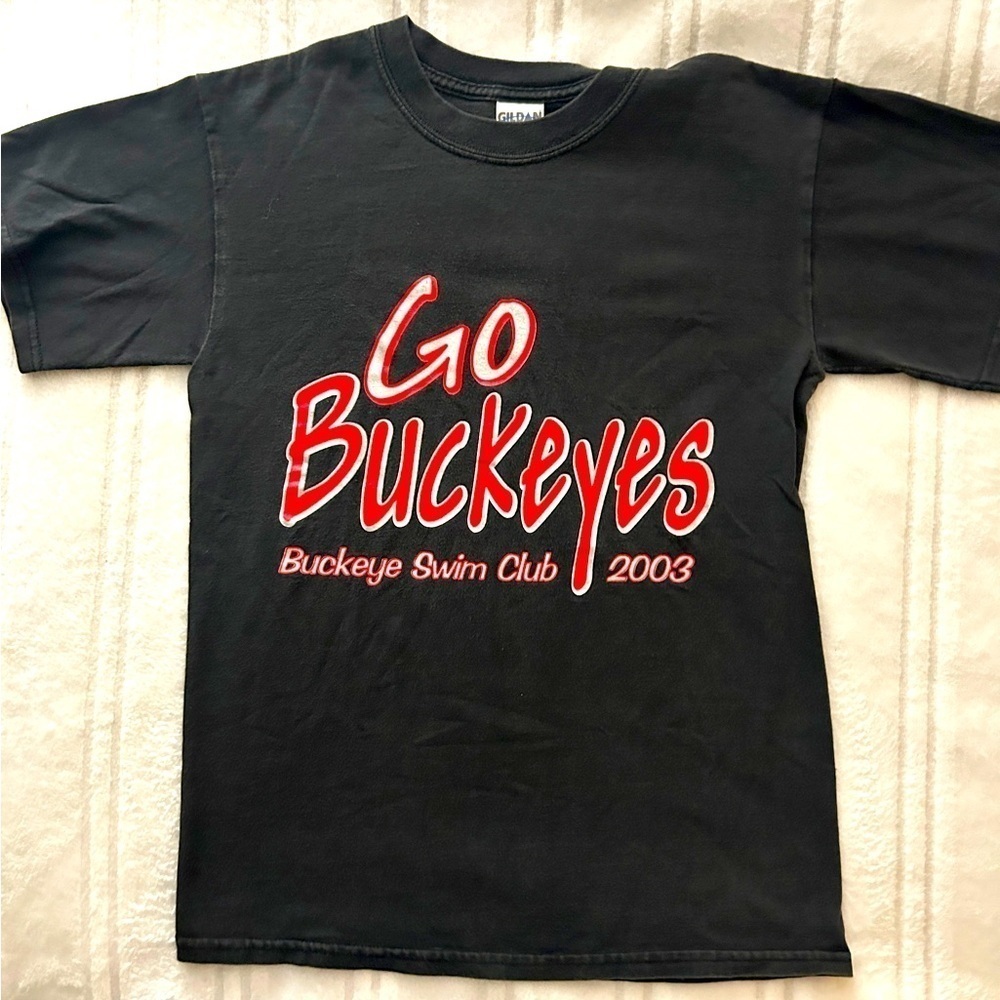 Vintage Buckeye Swim Club 2003 T shirt Ohio’s Go Buckeyes Sz Small Youth Adult  - Picture 8 of 9